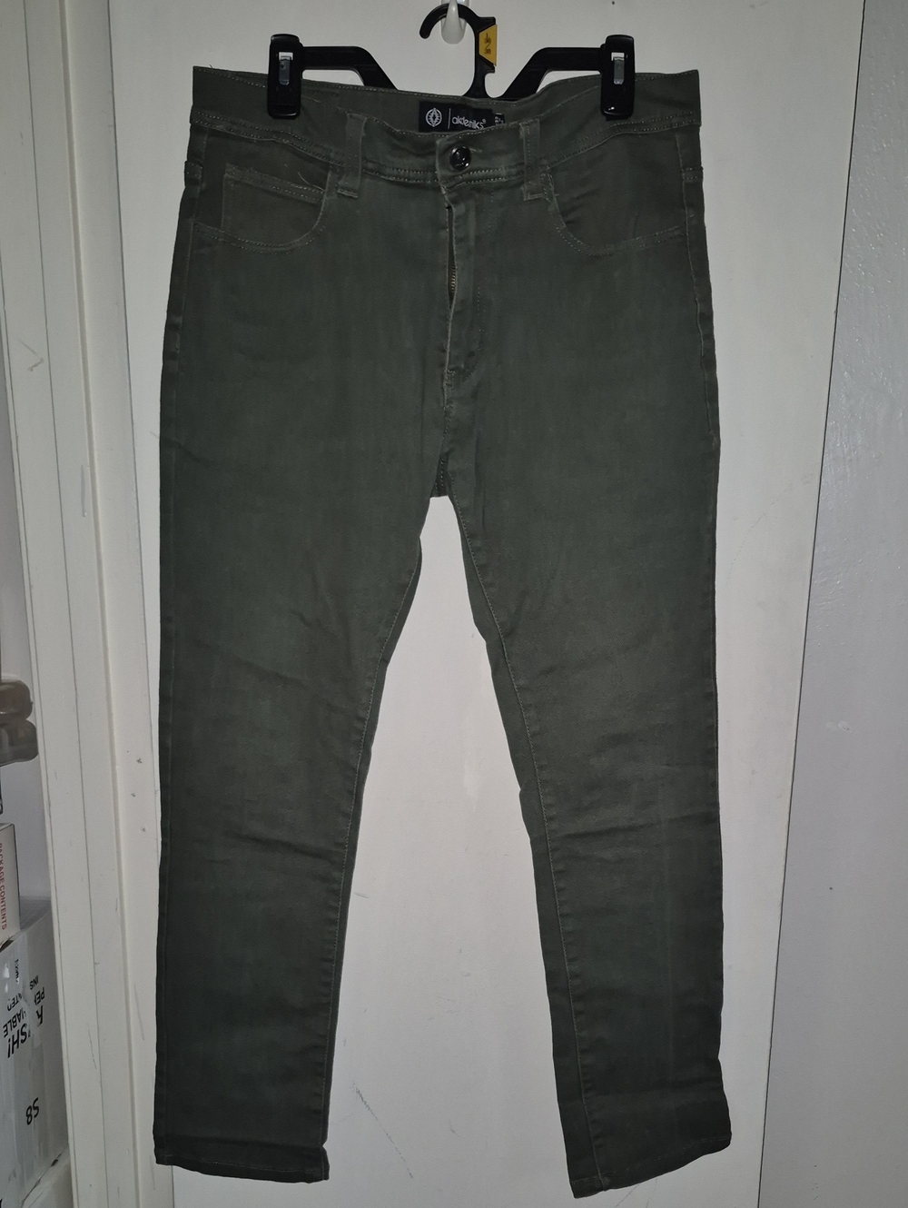 Akademiks Olive Green Skinny Jeans mens 34x32